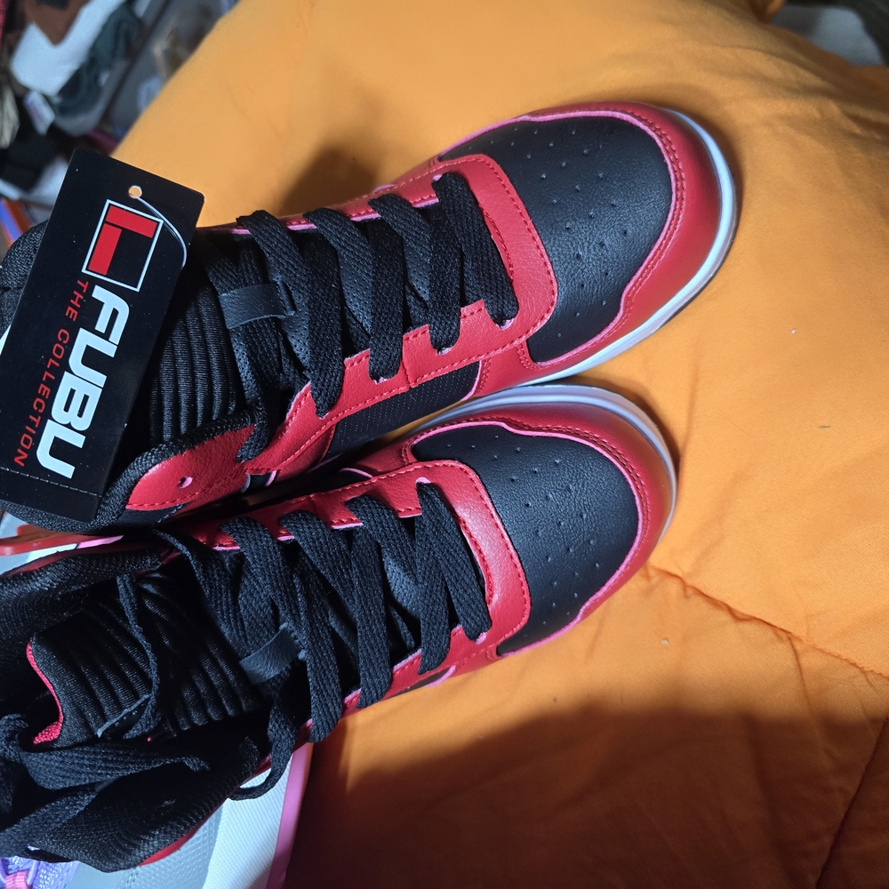FUBU Kids Red and Black Sneakers